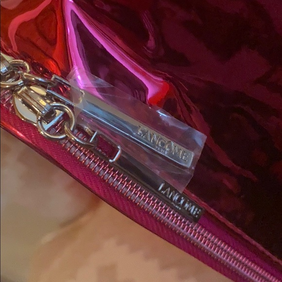 Lancôme Hot Pink Metallic Cosmetic Case - Picture 3 of 5